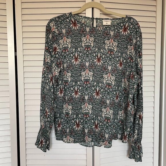 Morris & Co + H&M blouse floral Size 10 - Picture 4 of 5